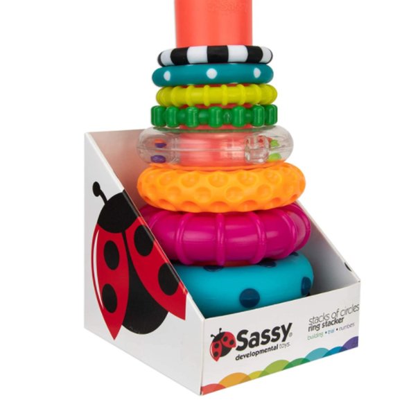 Stem Learning Stacks of Multi Circles 9 Rings and Stand Age 6 Plus Months - Picture 2 of 4